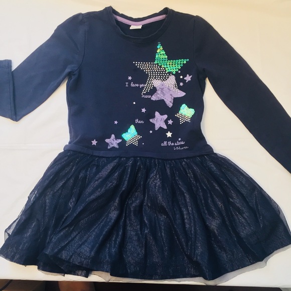 S Oliver Casual Clothing Toddler Girls Blue Dress - Picture 3 of 8